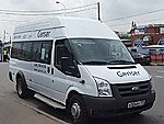 Бесплатный автобус Genser в пункт аренды автомобилей АрендаАвто-мрн на Новорязанском шоссе